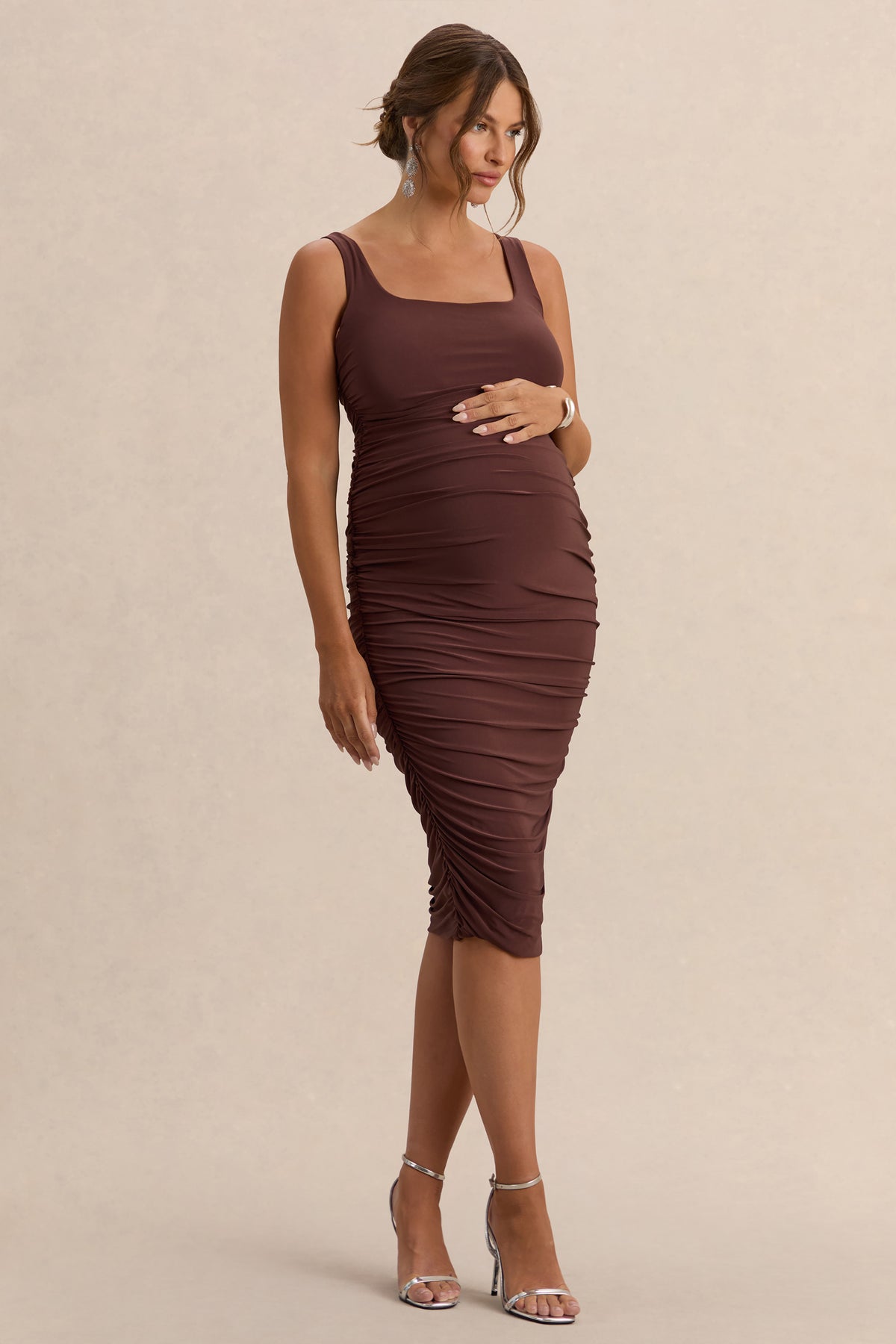 ECM_HR_CL128472021---Lisbon-Brown-Maternity-Square-Neck-Ruched-Midi-Dress-1.jpg