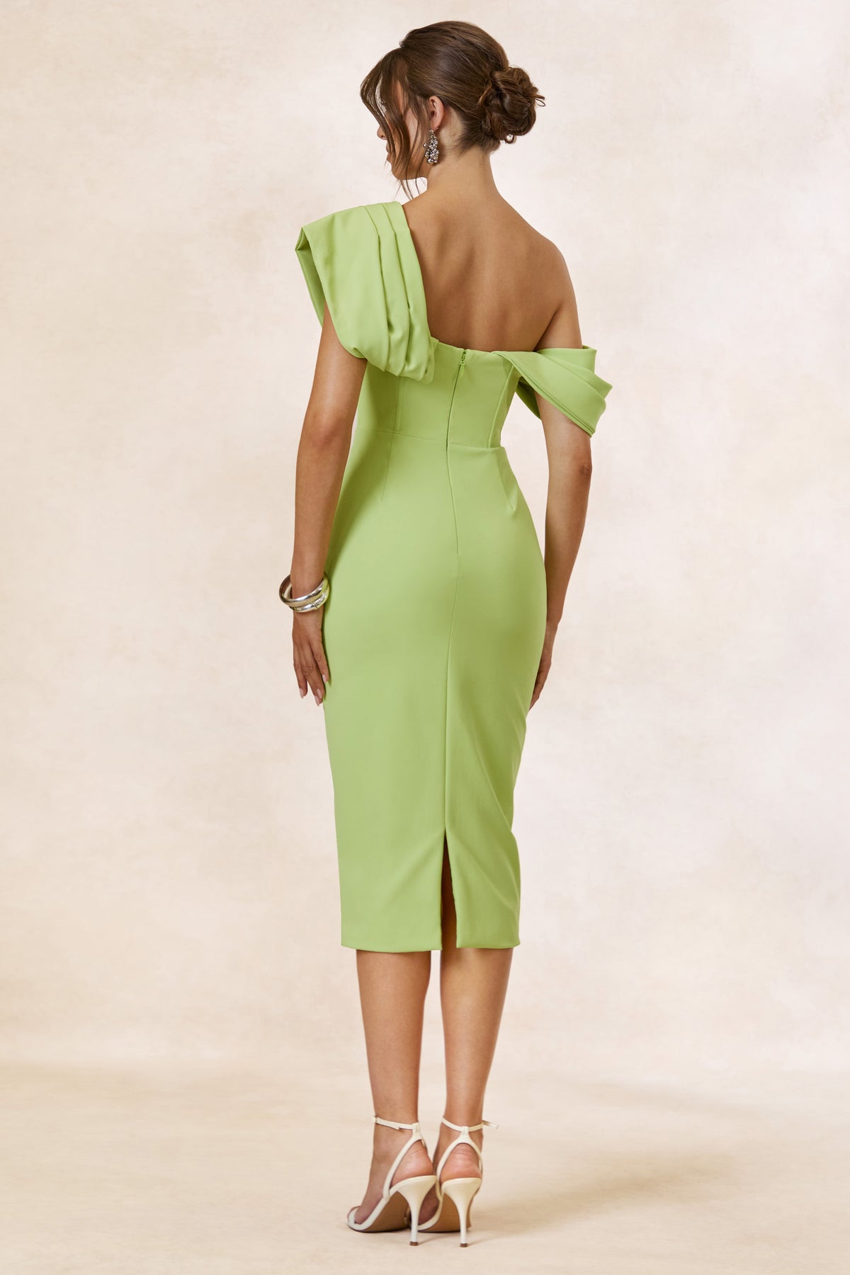CL134967034 - Adrina _ Lime Draped One Shoulder Midi Dress 4.jpg