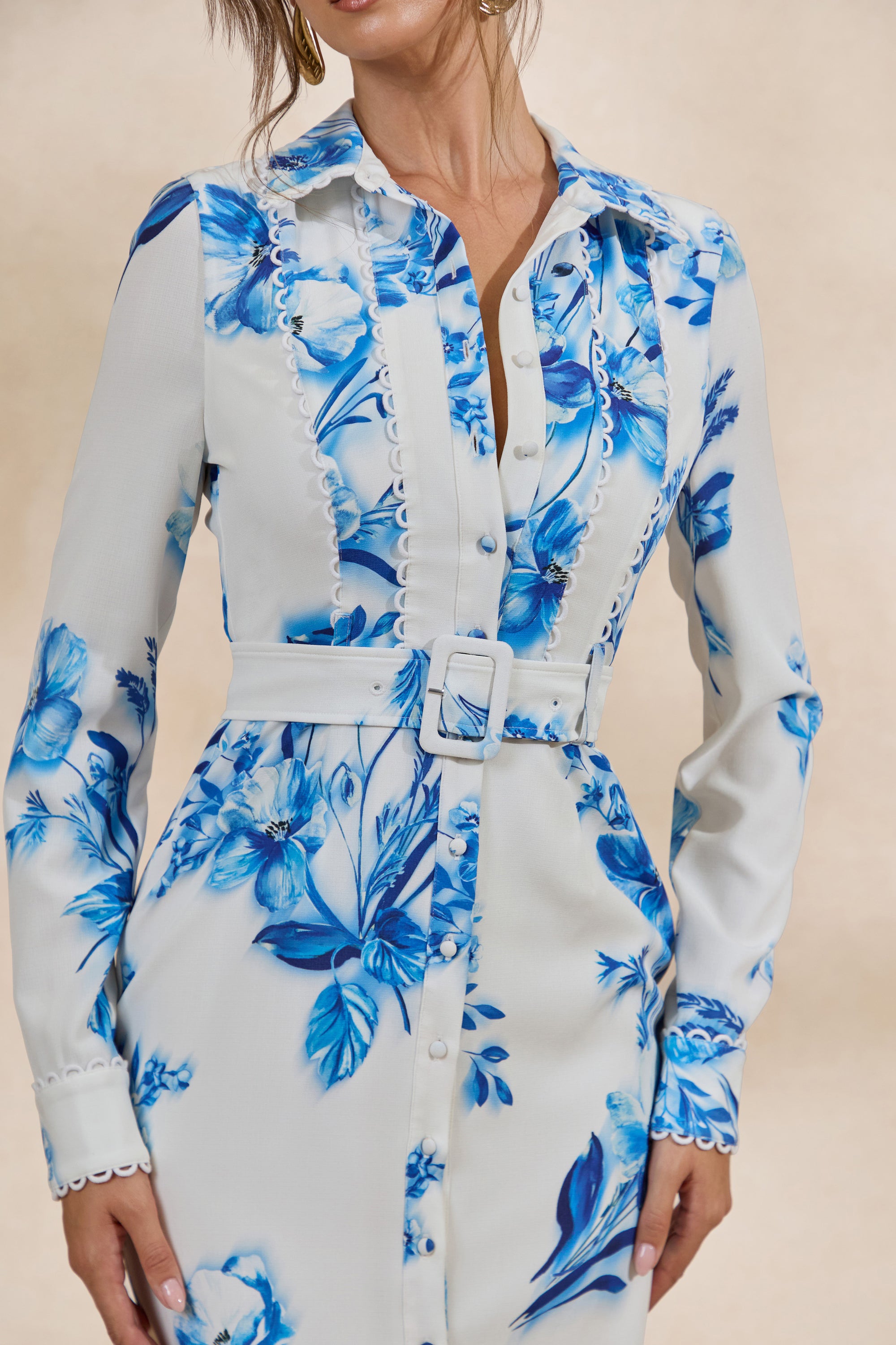 CL135595153 - Zephy _ Blue Floral Print Belted Shirt Midi Dress4 2.jpg