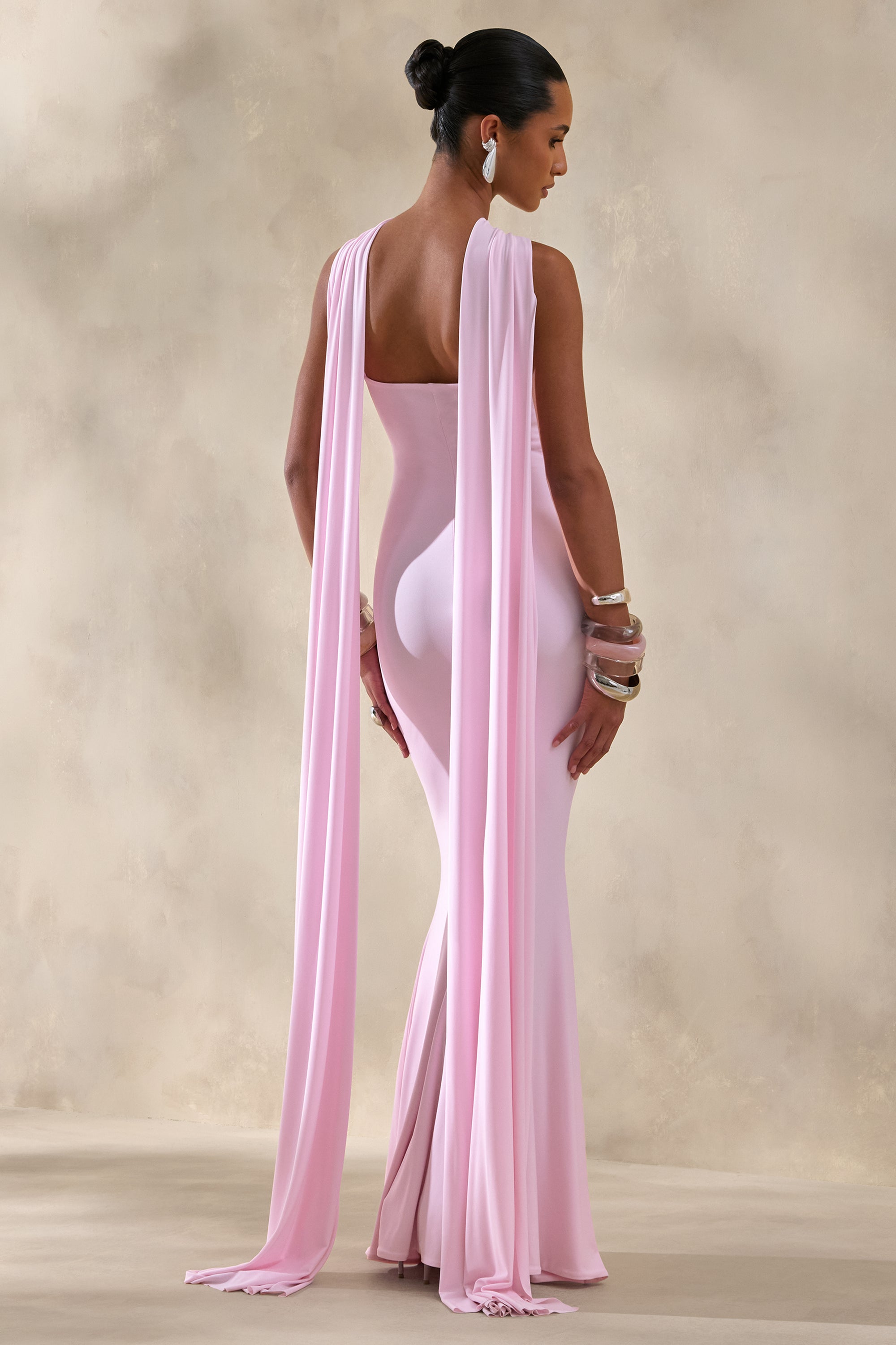 ECM_HR_CL135876081 - Rhoda | Light Pink Twist Halter-Neck Cape Maxi Dress 4.jpg