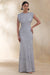ECM_HR_CL136685013 Aurah | Silver Sequin Crew-Neck Maxi Dress With Cap Sleeves 0.jpg
