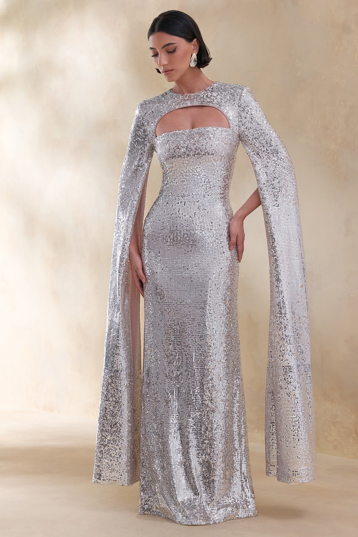 ECM_HR_CL136687013 Devora _ Silver Sequin Crew-Neck Maxi Dress With Cape Sleeves 2 (1).jpg