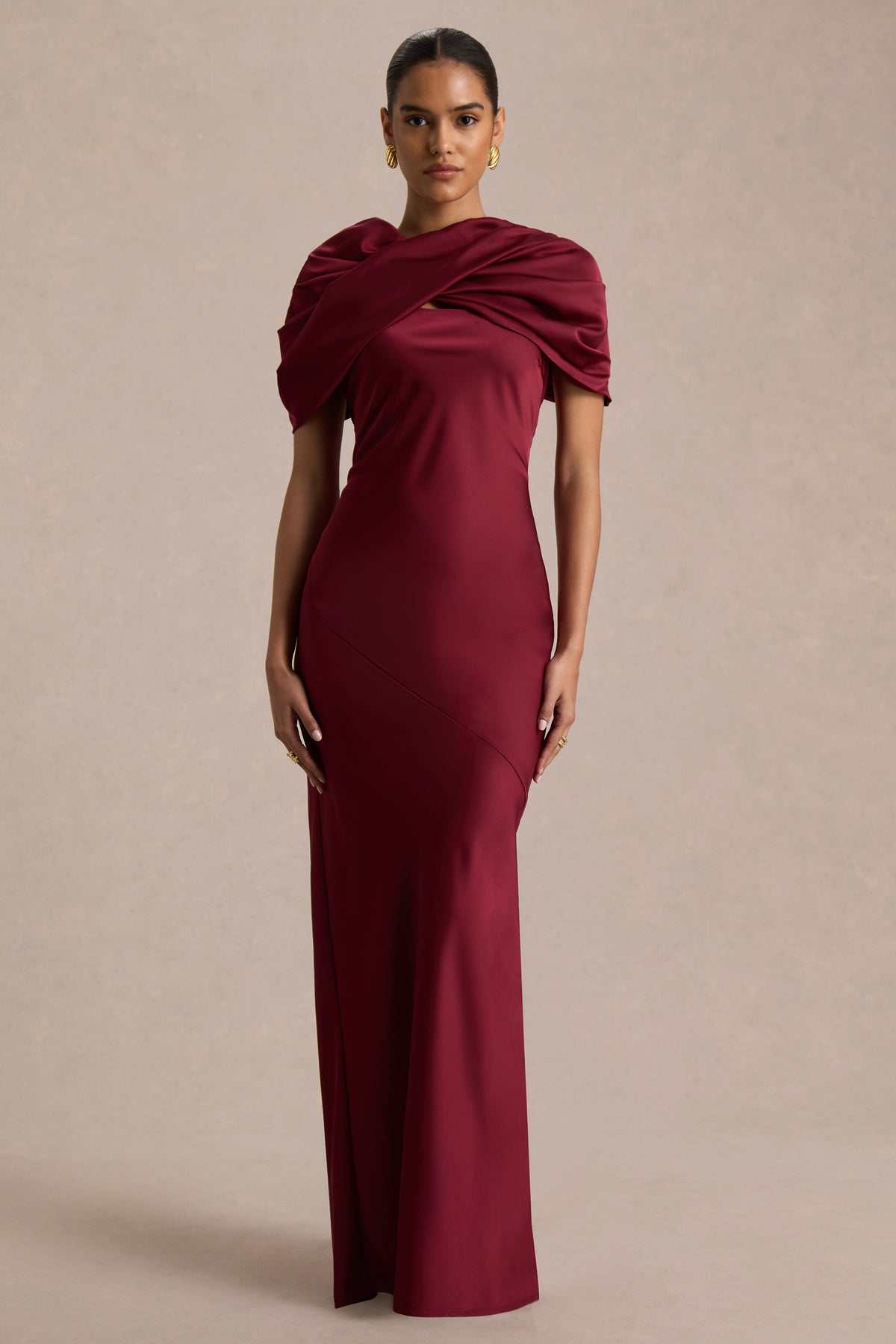 HR_CL136748037 - Yoli Burgundy Satin Maxi Dress With Twist-Cape 03.jpg