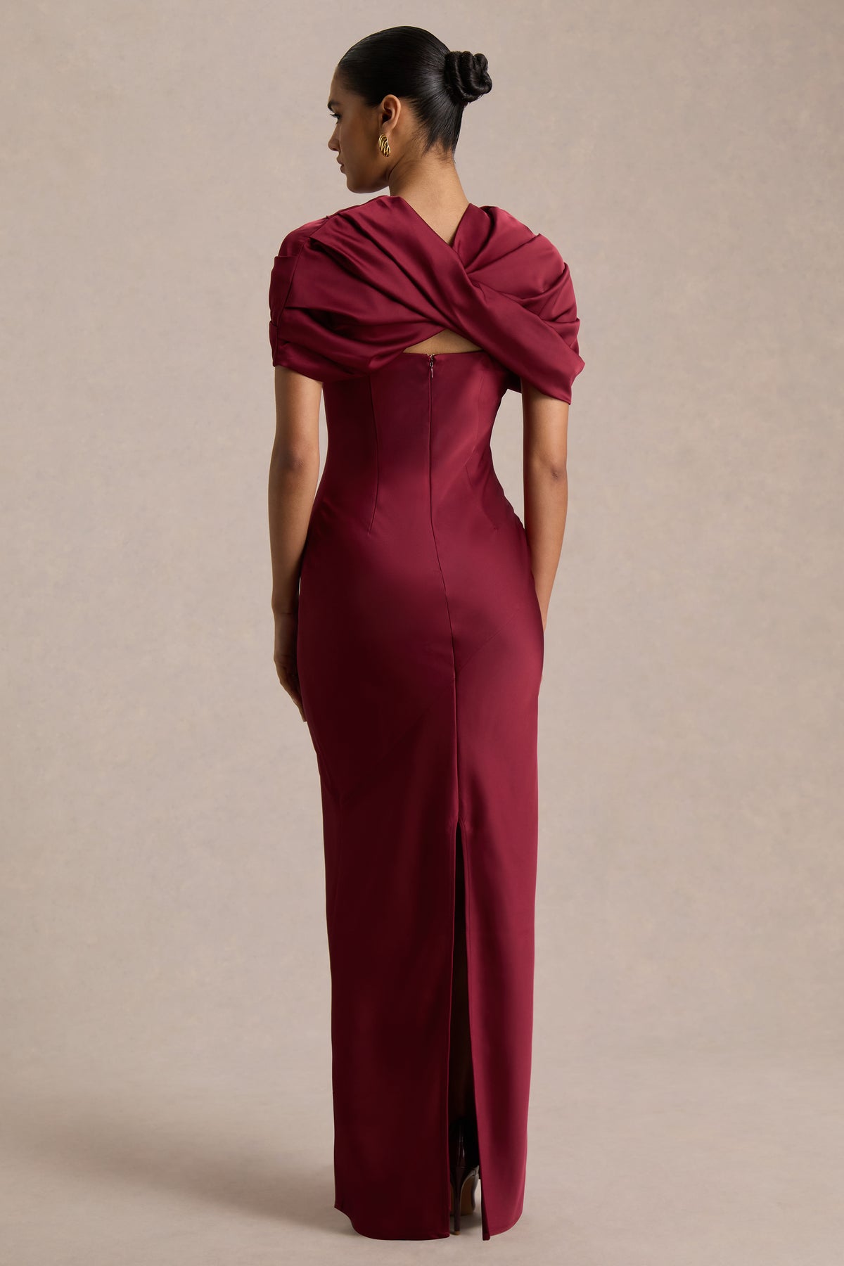 HR_CL136748037 - Yoli Burgundy Satin Maxi Dress With Twist-Cape 06.jpg