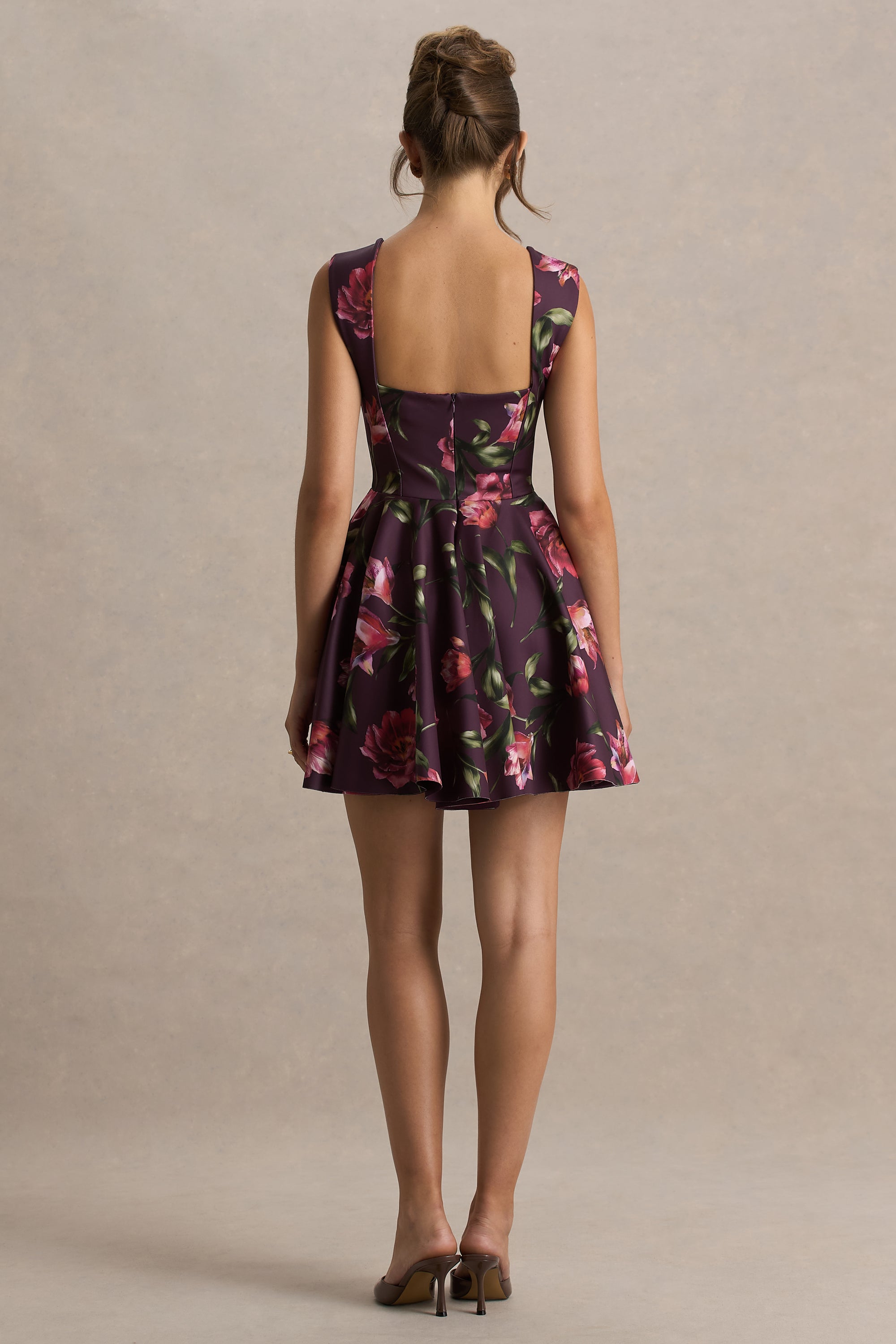 HR_CL136768447 -  Magic Burgundy Floral Print Sweetheart-Neck Mini Dress3.jpg