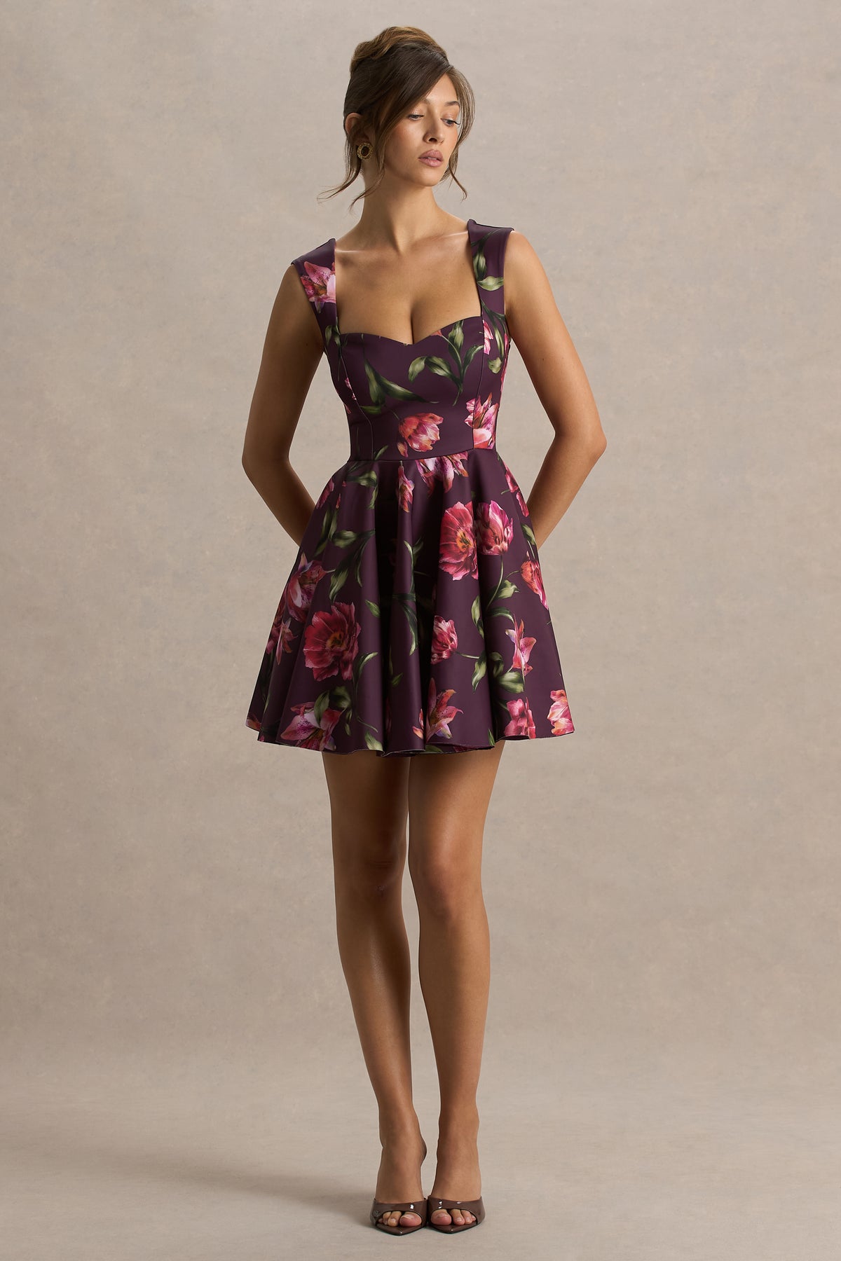 HR_CL136768447 -  Magic Burgundy Floral Print Sweetheart-Neck Mini Dress5.jpg