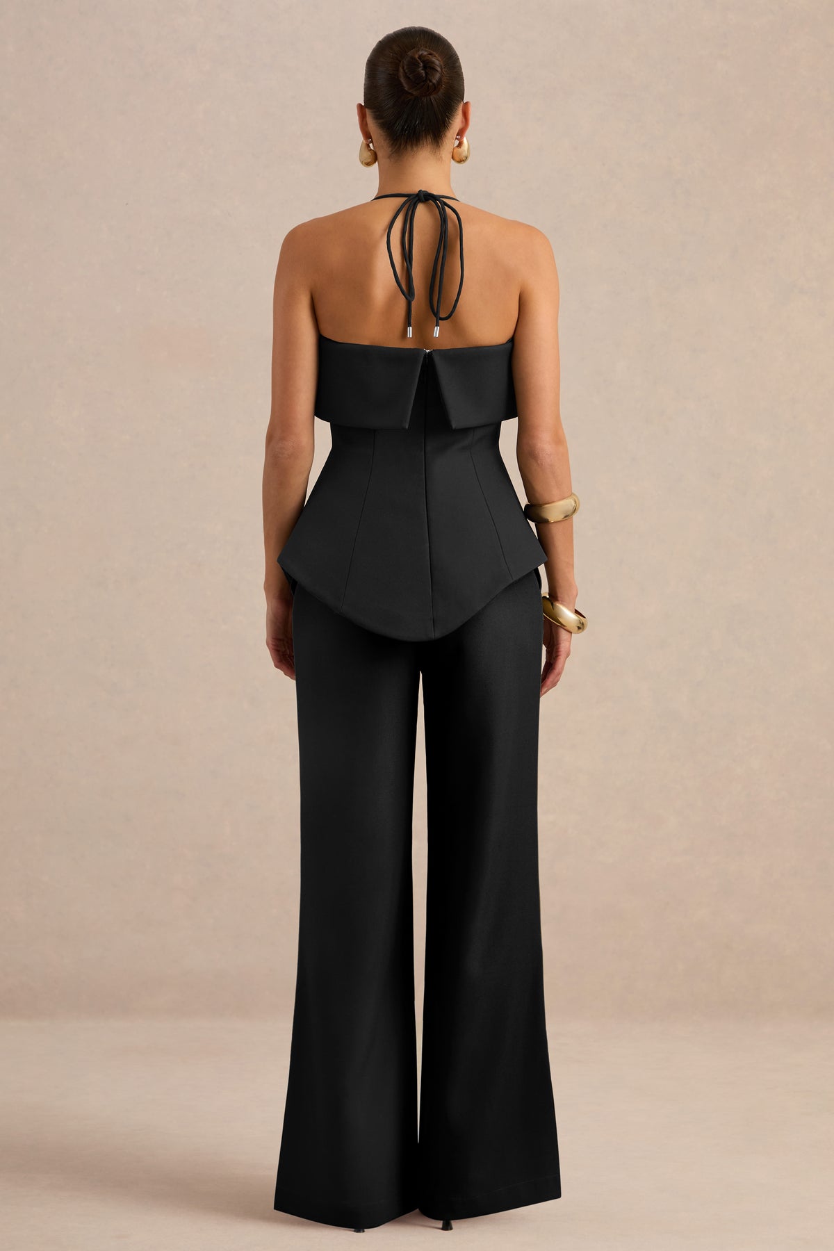 ECM_HR_CL138710001 - Yuliana Black Halter-Neck Tailored Top & CL136846002 - Silvia _ Black Straight-Leg Trousers4.jpg