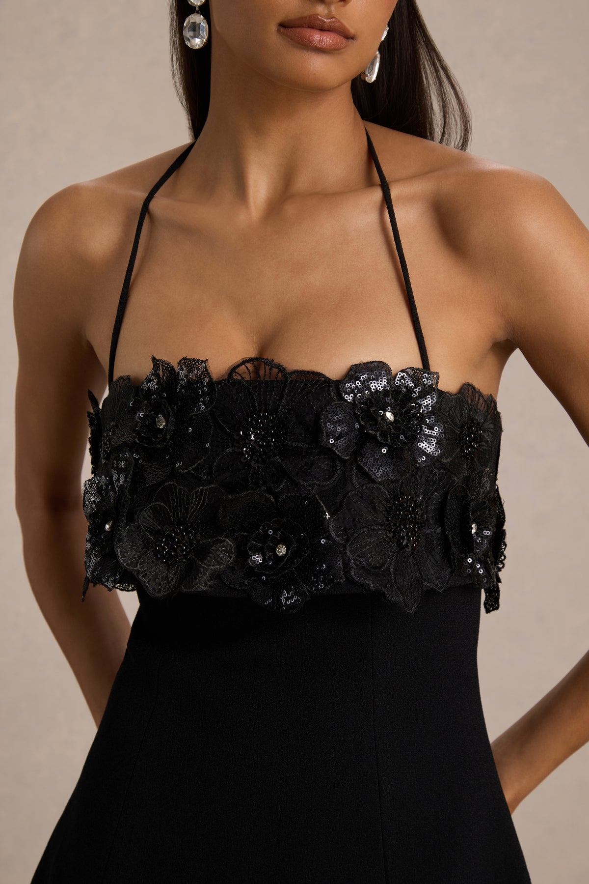 HR_CL136972002 - Tempest Black Halter-Neck Mini Dress With Embellished Panel 04_1.jpg