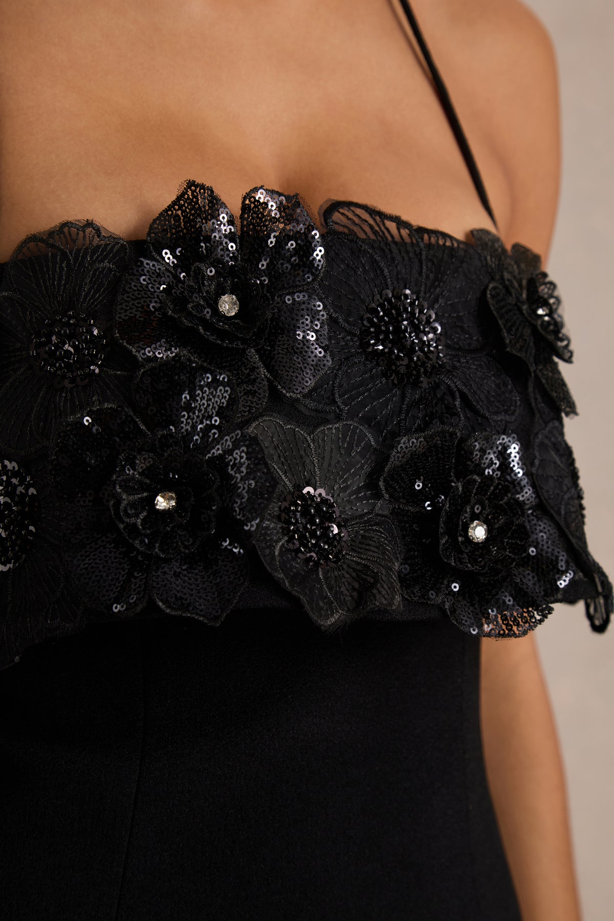 HR_CL136972002 - Tempest Black Halter-Neck Mini Dress With Embellished Panel 05.jpg