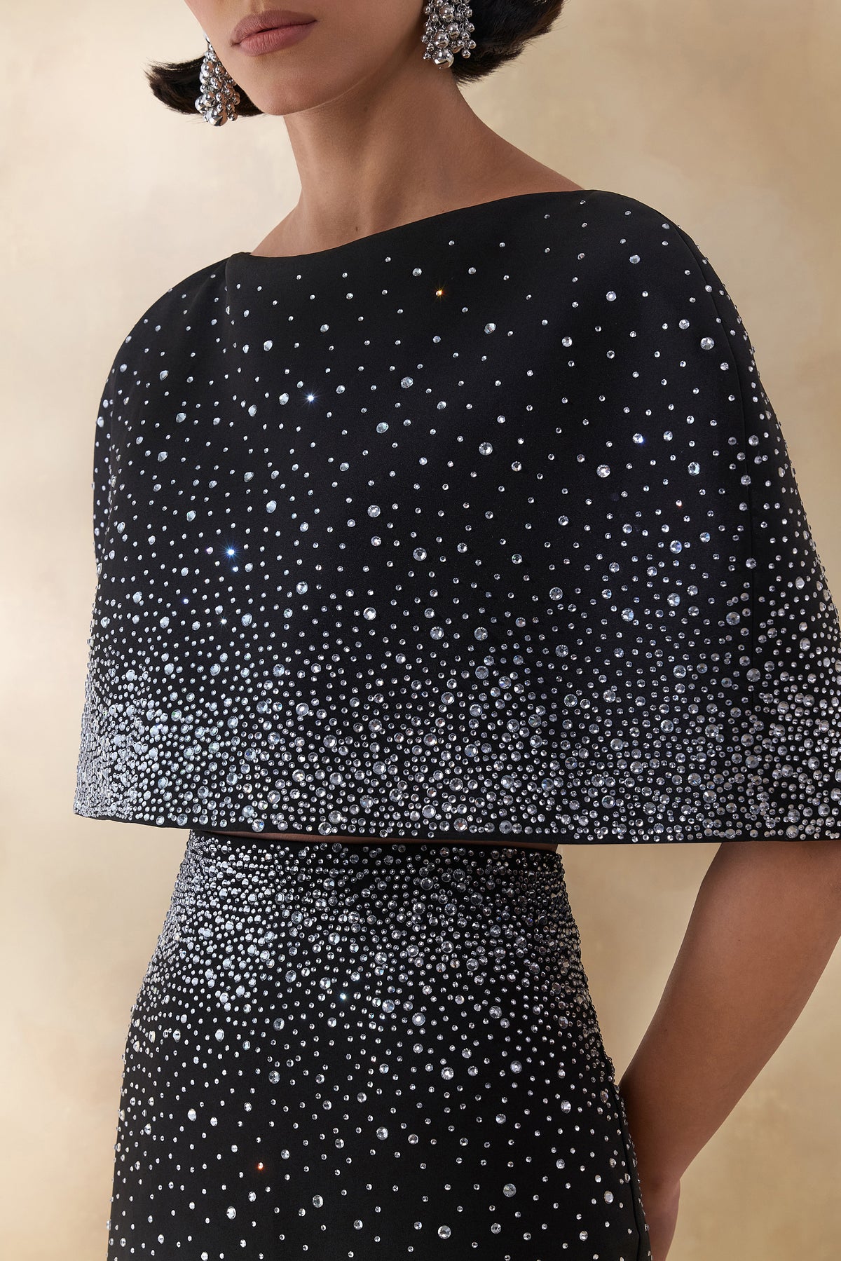 ECM_HR_CL136978002 Luxy _ Black Embellished Boat-Neck Crop-Top With Cape-Sleeves 0.jpg