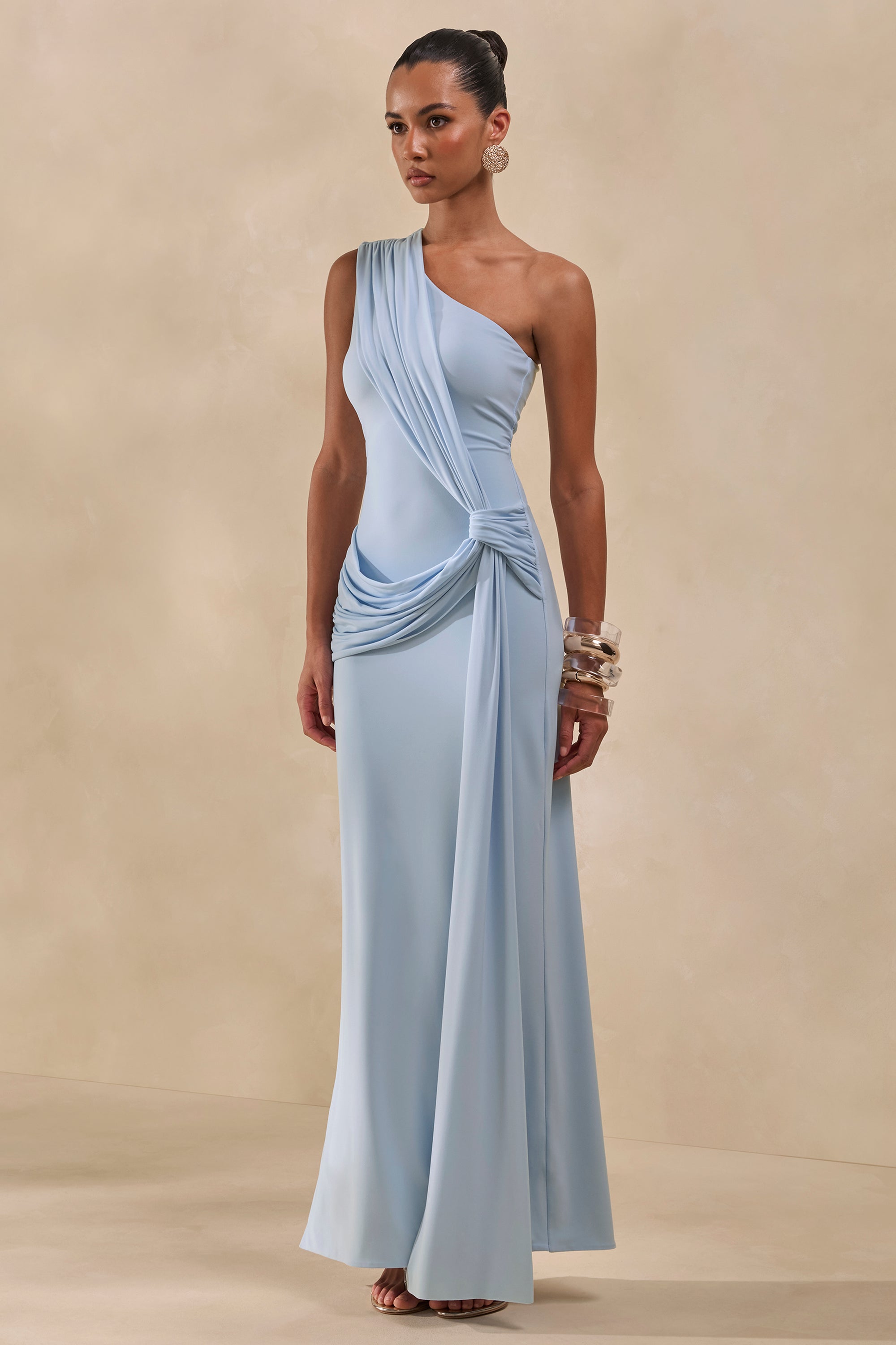 ECM_HR_CL137330016 - Lunoria _ Powder Blue Asymmetric-Neck Maxi Dress With Gathered-Detailing_CREATIVE0.jpg