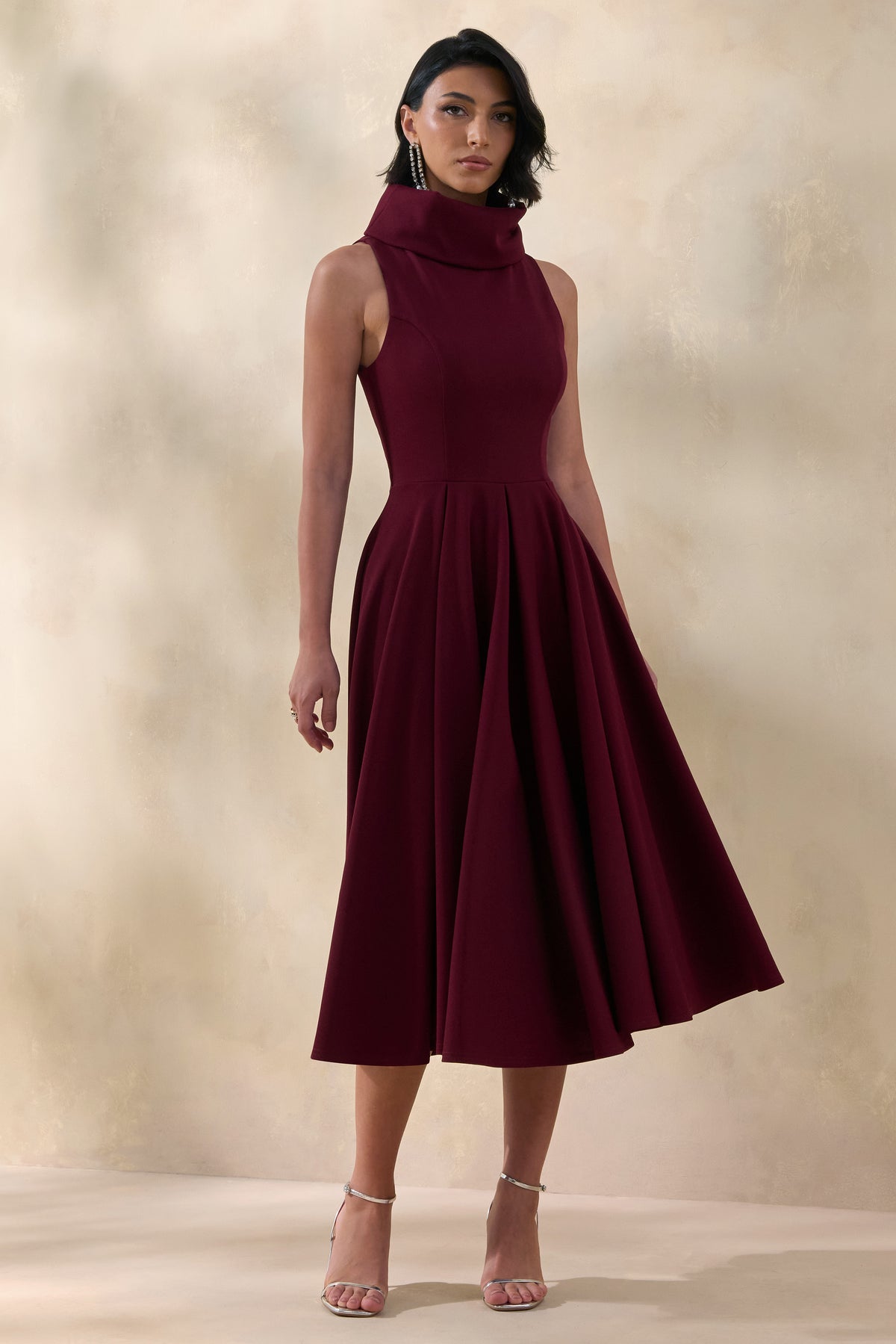 ECM_HR_CL137605102 - Exclusivity _ Burgundy High-Neck Midi Dress 1.jpg
