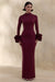 ECM_HR_CL137681090 - Jaselle | Dark Plum High-Neck Maxi Dress With Ruffled Satin-Cuffs 0.jpg