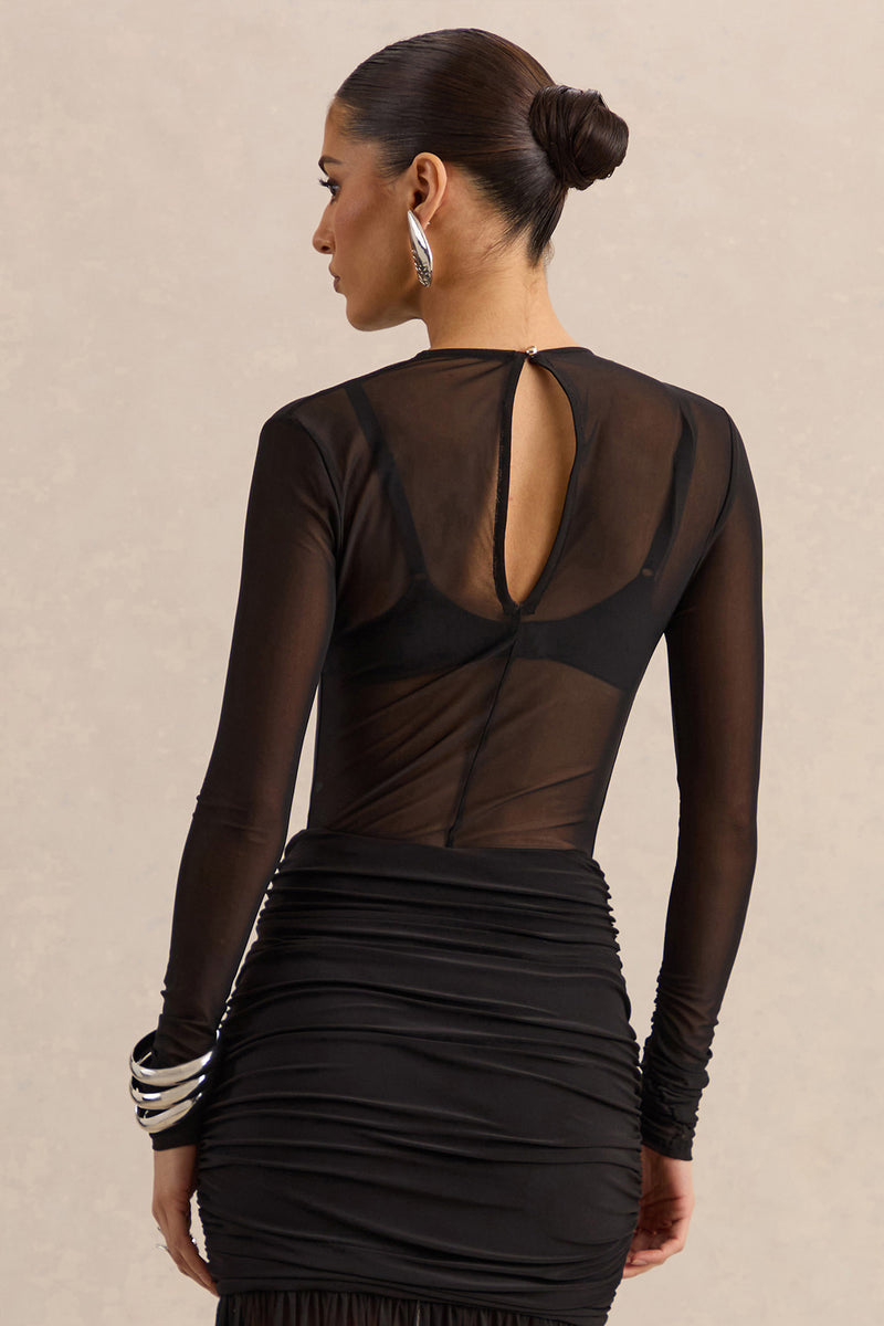 ECM_HR_CL137819001 - Garina | Black Mesh High-Neck Bodysuit With Long-Sleeves7.jpg