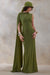 ECM_HR_CL137886037 - Isdelia | Green Asymmetric-Neck Maxi Dress With Cape-Sleeve 3.jpg