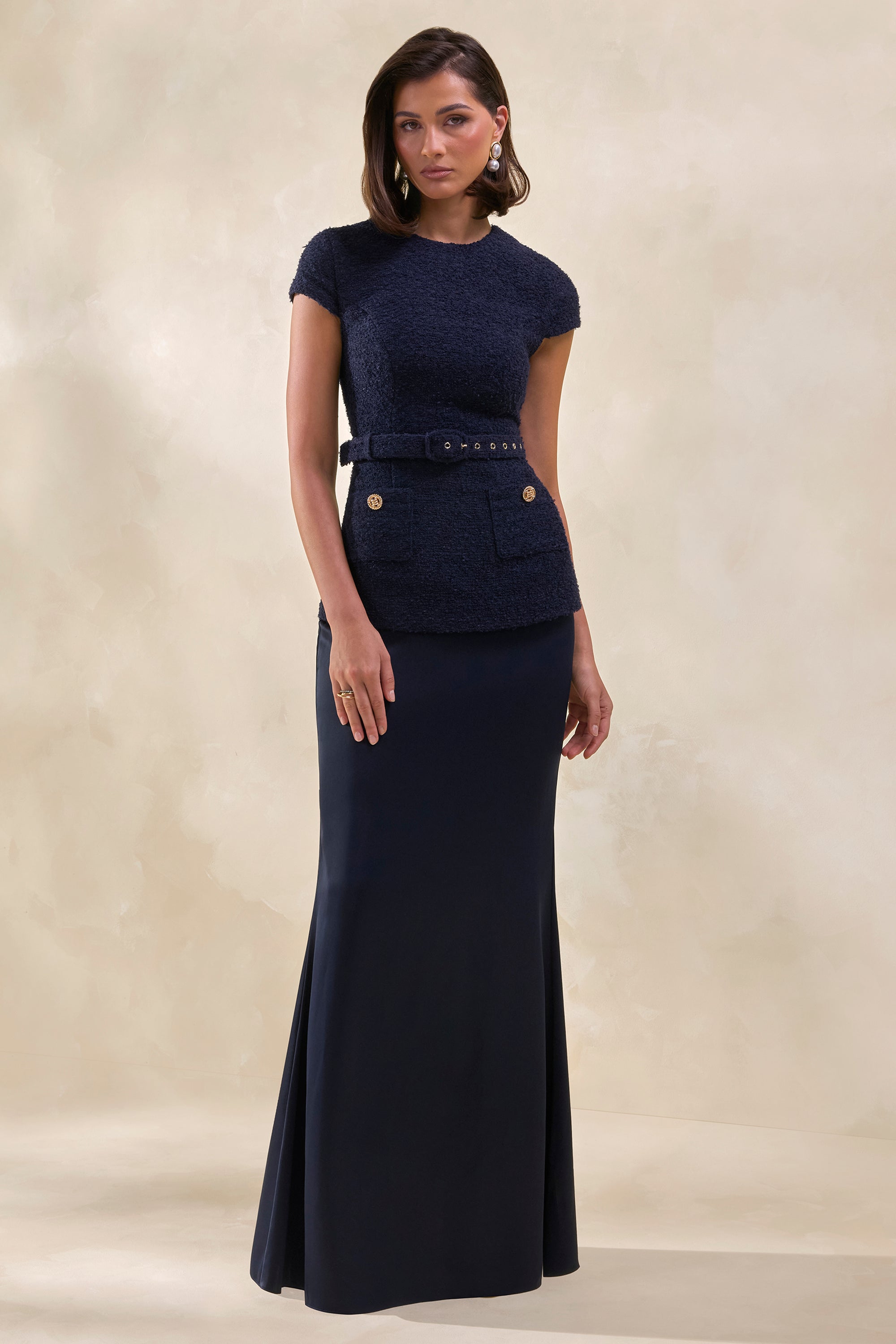 ECM_HR_CL137915010 - Whispera _ Navy Crew-Neck Maxi Dress With Satin Skirt And Pocket-Details 0.jpg
