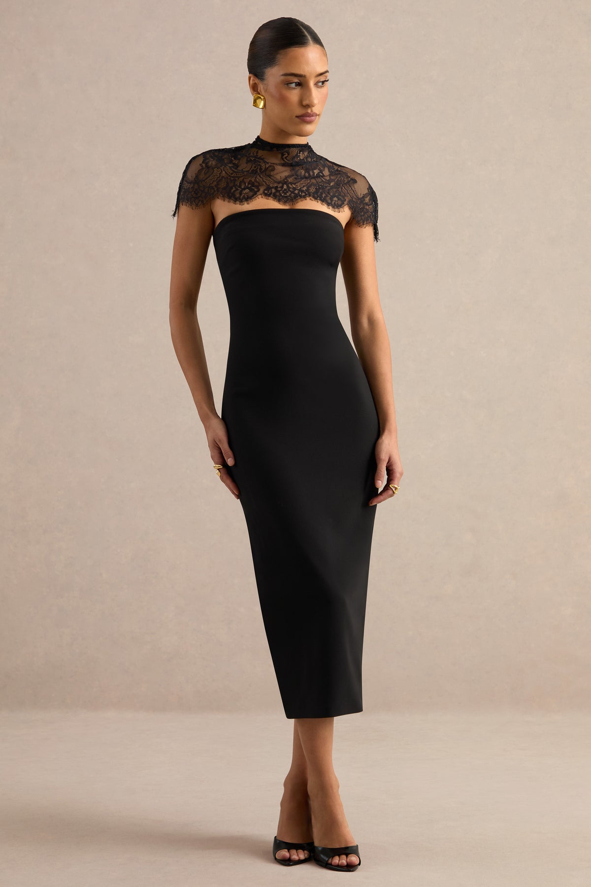 ECM_HR_CL137972001 - Navoria _ Black Lace High-Neck Midi Dress 1.jpg