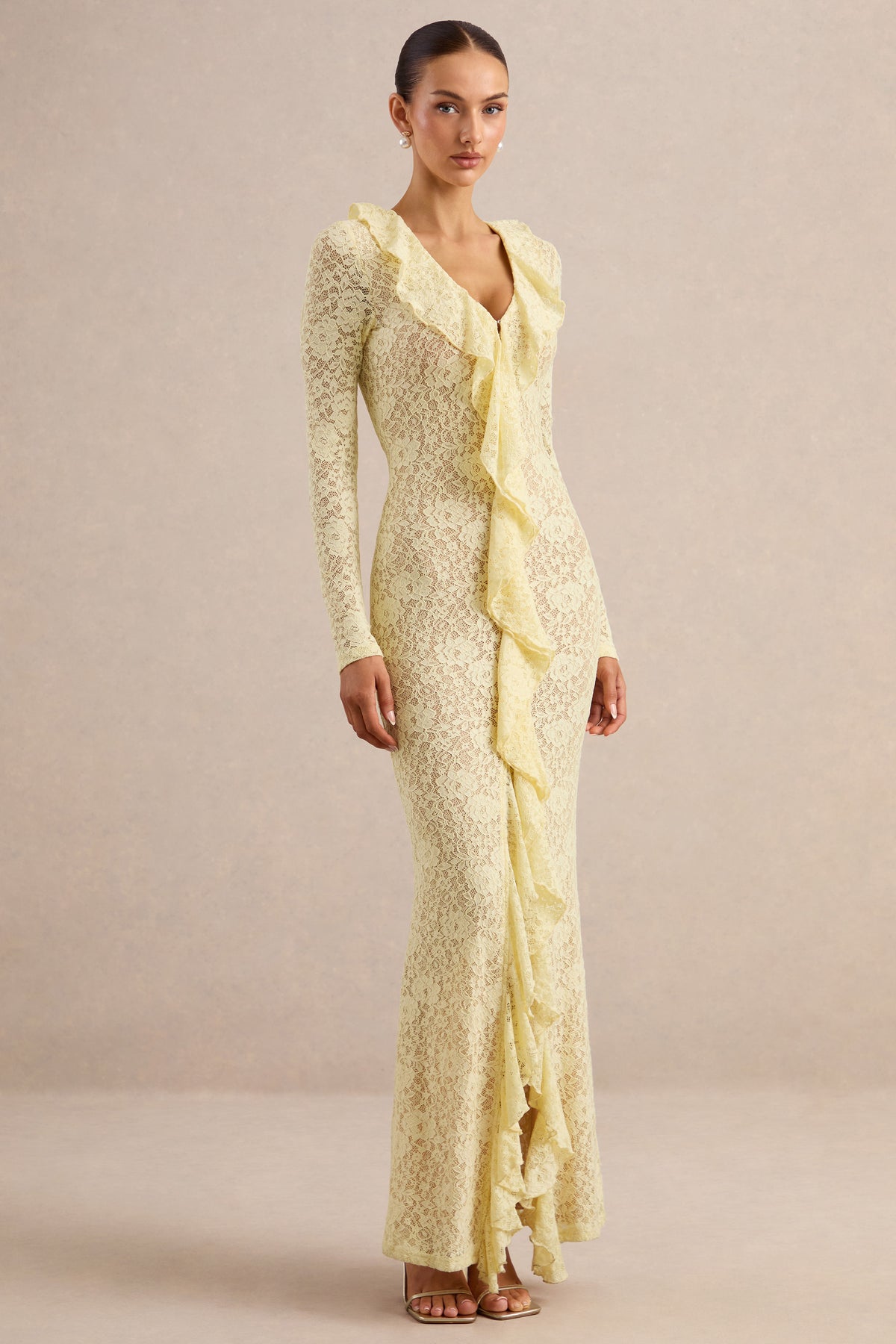 ECM_HR_CL137996121 - Exelia _ Lemon Lace Plunge-Neck Maxi Dress With Long-Sleeves 2.jpg