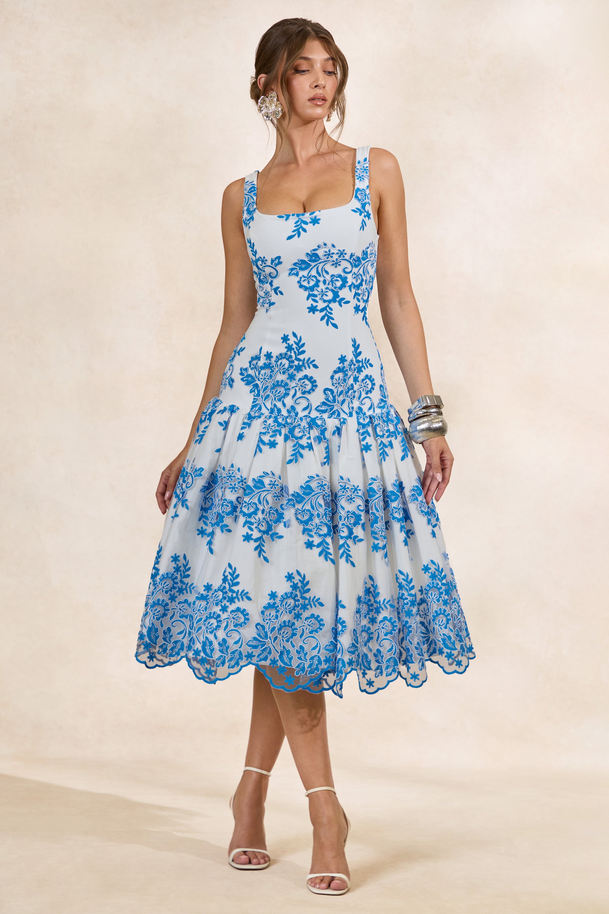 CL138095016 - Mayra _ Blue Lace Square-Neck Midi Dress With Voluminous Skirt0.jpg