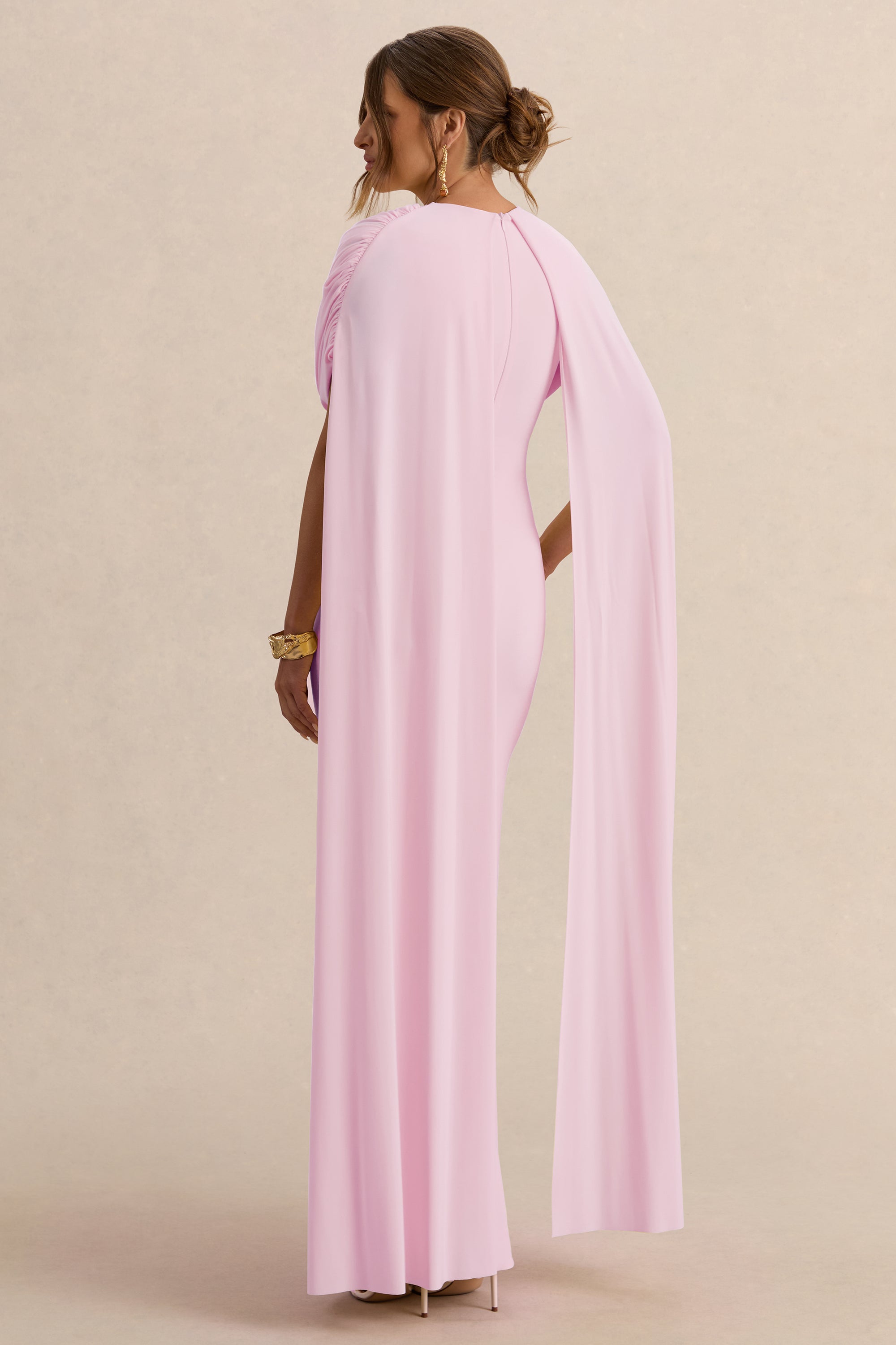 ECM_HR_CL138242081  - Araminta Light Pink Bardot-Neck Maternity Maxi Dress With Cape Sleeves5.jpg