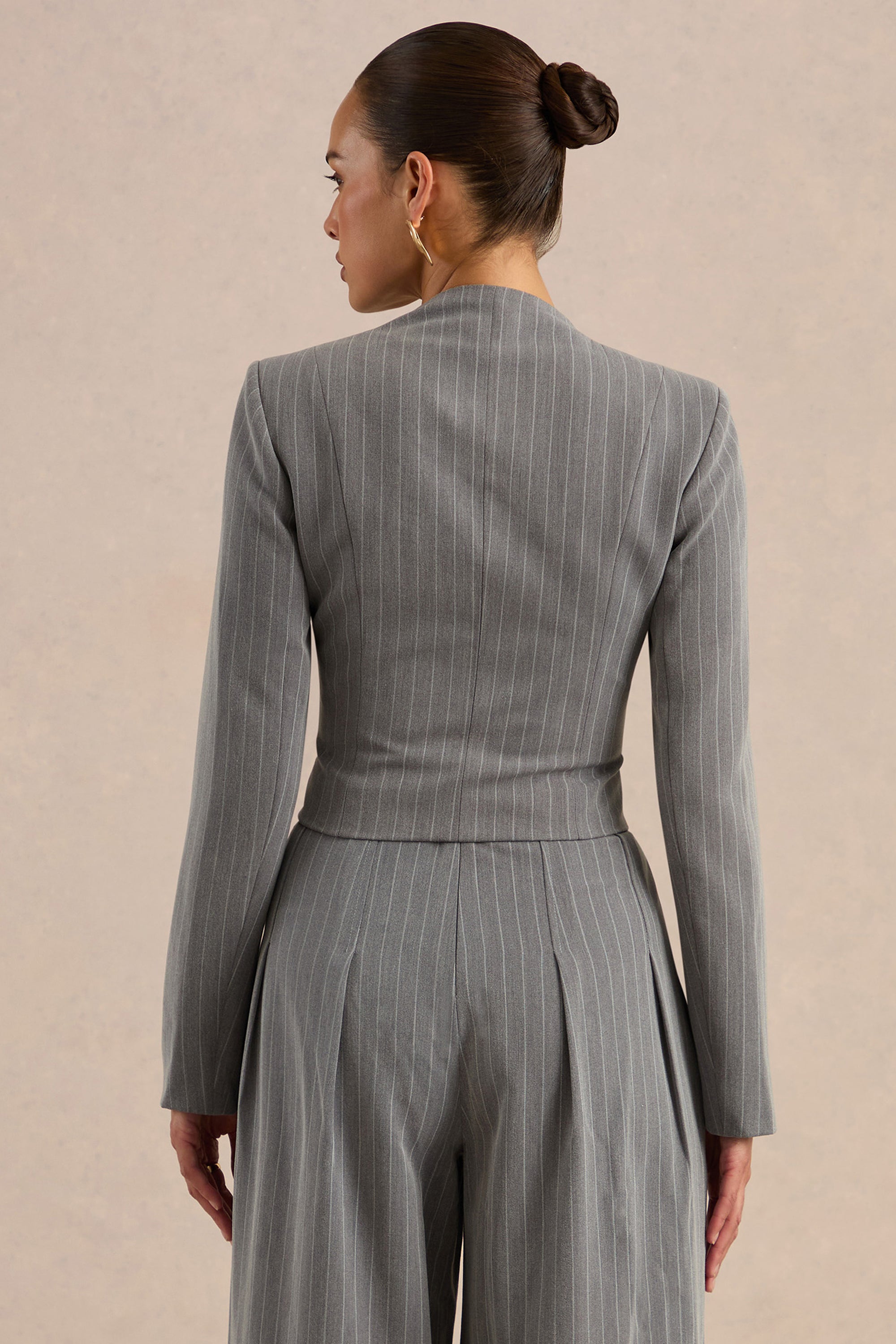 CL138277042 - Genara Grey Pinstripe Square Neck Tailored Top9.jpg