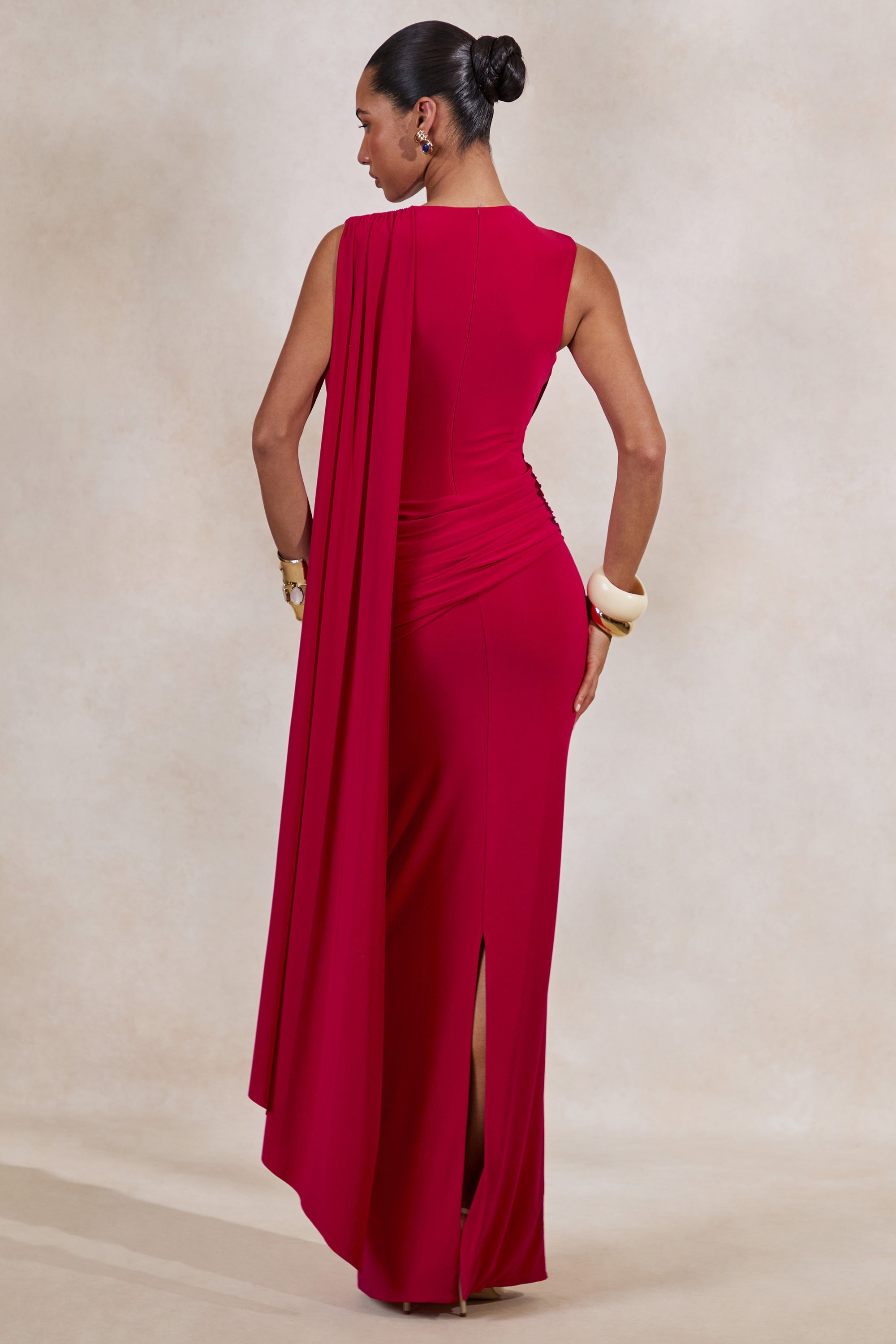 ECM_HR_CL138433100 - Aralyn _ Red Plunge Cowl-Neck Maxi Dress With Sash Detail5.jpg
