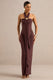 ECM_HR_CL138440022 - Delaina | Dark Brown Halter-Neck Maxi Dress With Gold Detail And Sash 0.jpg
