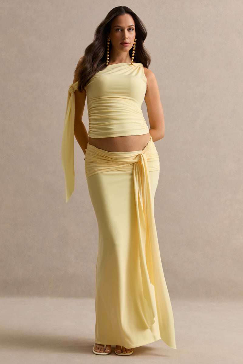 ECM_HR_CL138482121--Cataleya-_-Lemon-Maternity-Maxi-Skirt-With-Gathered-Detailing-+-CL138481121---Cataleya-_-Lemon-Asymmetric-Neck-Maternity-Top-With-Knot-And-Sash-Detail0.jpg