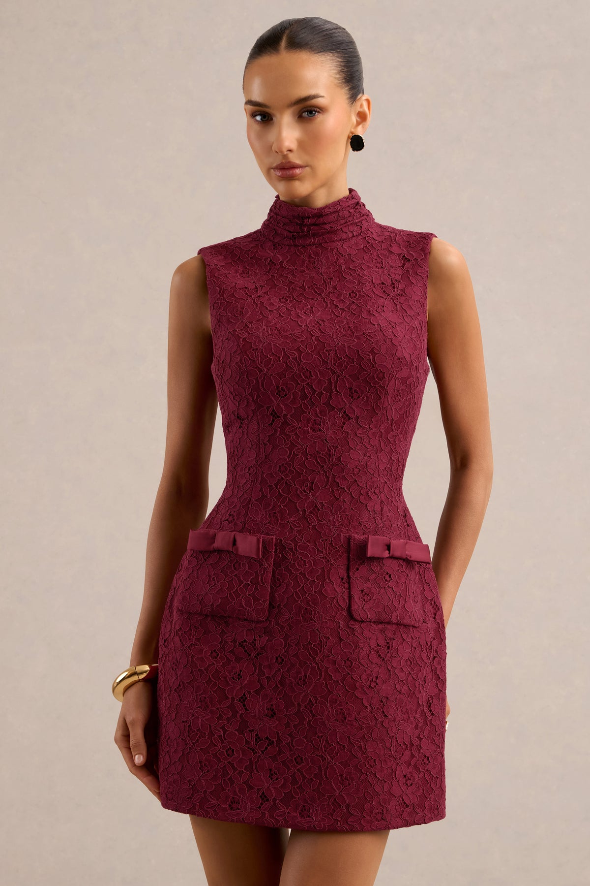 ECM_HR_Cl138527102 - Cielle _ Burgundy Lace High-Neck Mini Dress With Bows Detailing3.jpg