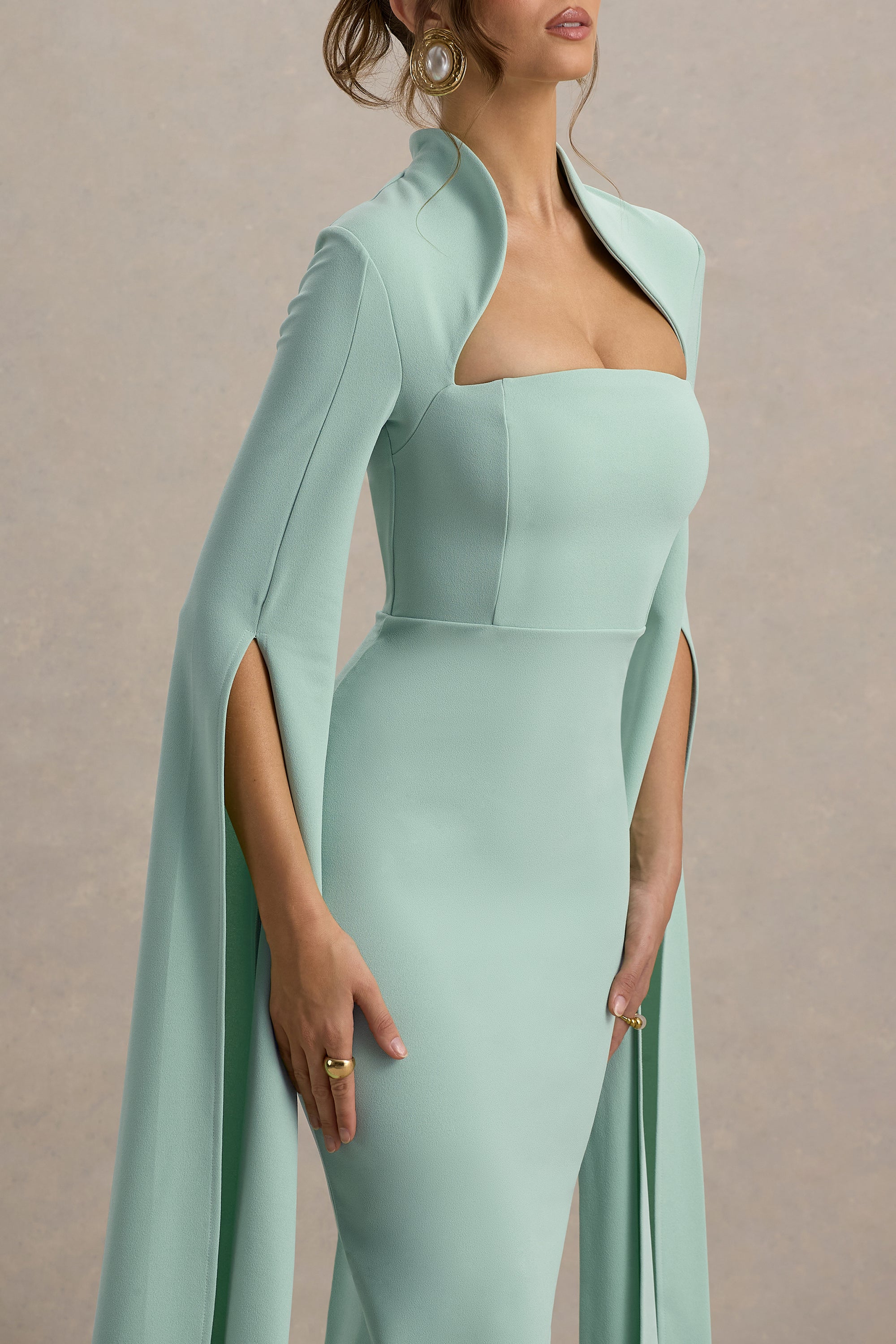 HR_CL135274351 - Linden Light Green Bodycon Cape-Sleeve Midi Dress2.jpg