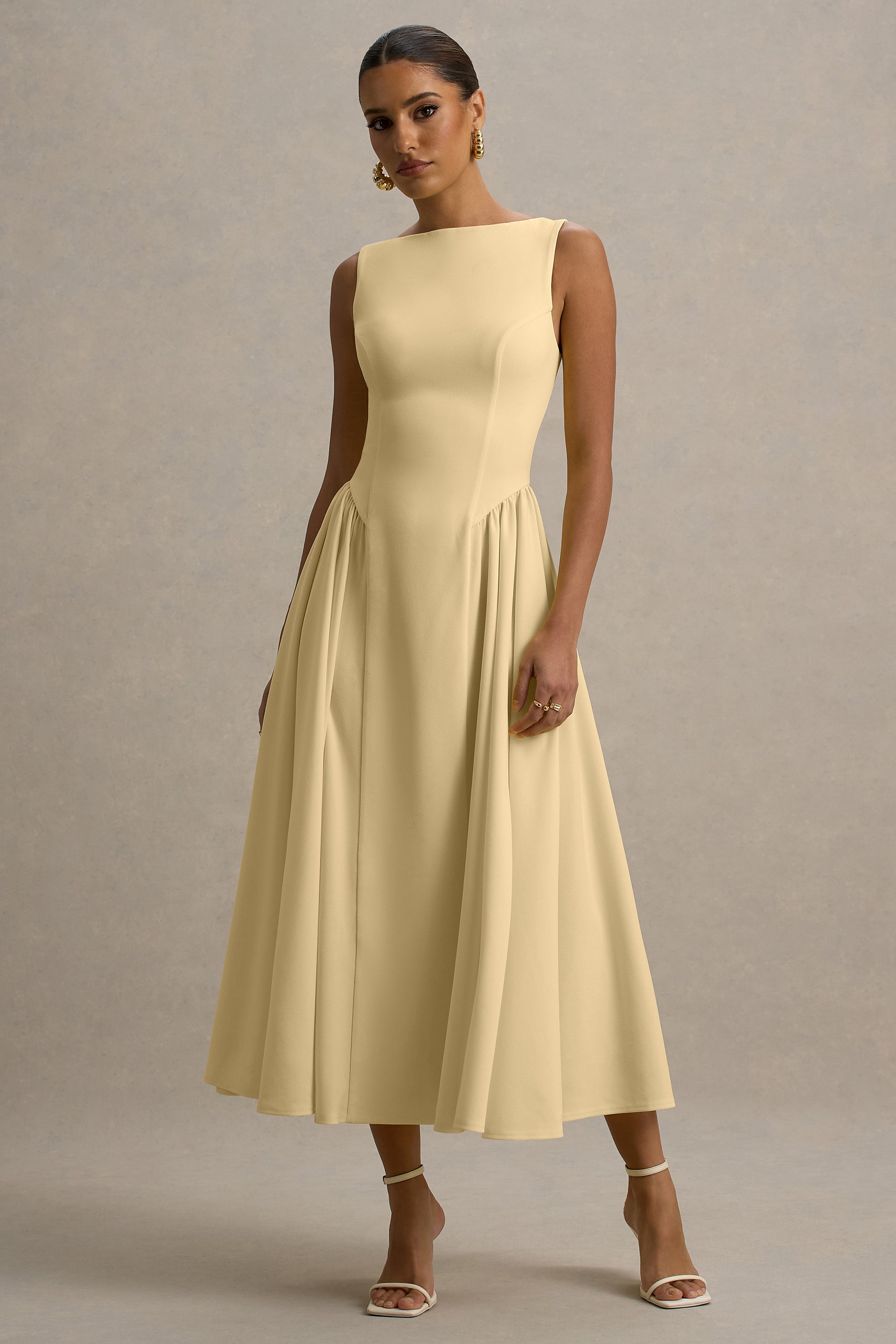 ECM_HR_CL138731121 - Muriel  - Lemon Boat-Neck Volume-Hem Midi Dress 1.jpg