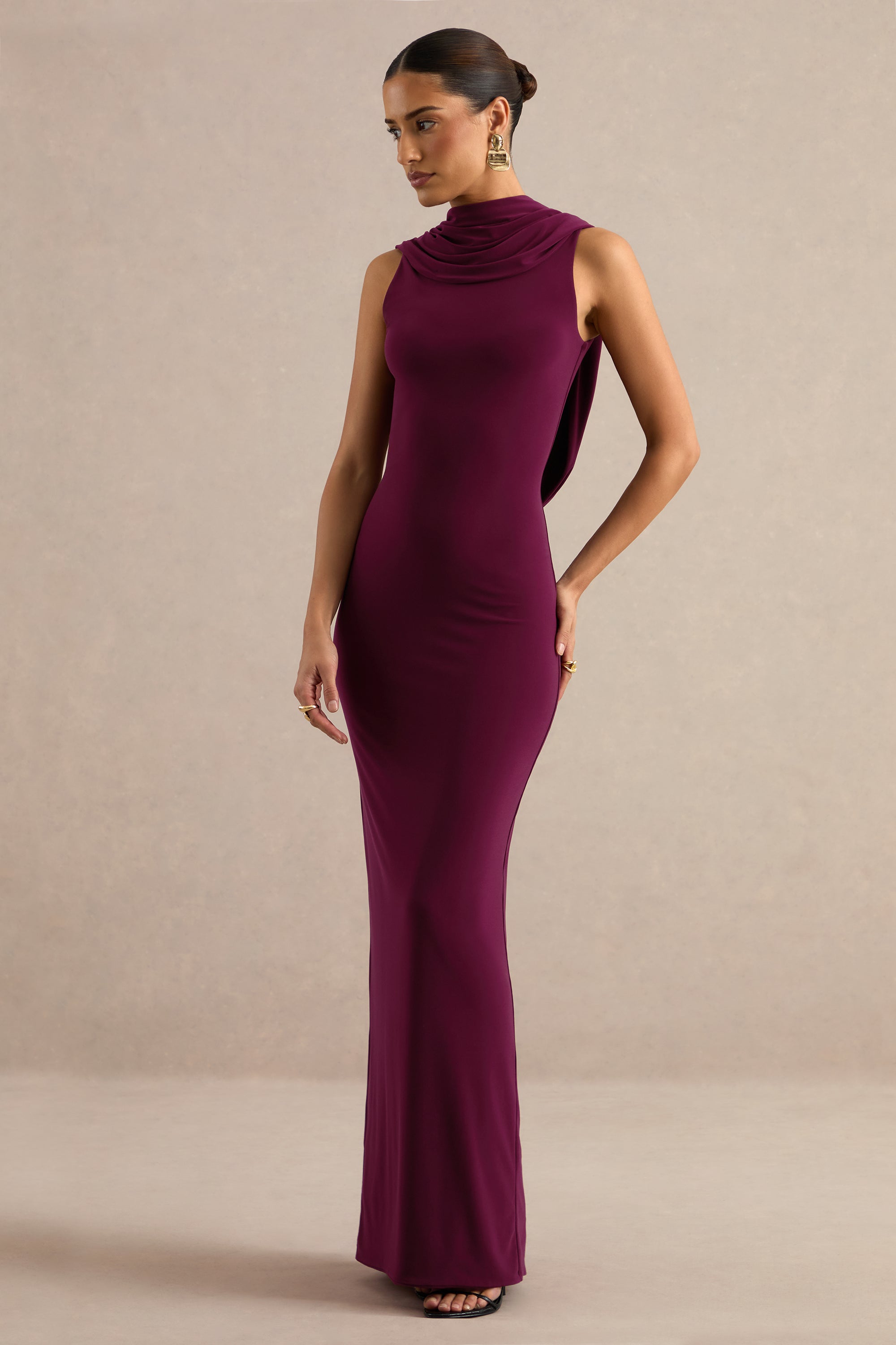 ECM_HR_CL138754102 - Jolina _ Burgundy High-Neck Maxi Dress 1.jpg