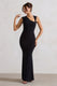 Behind The Scenes | Schwarzes ärmelloses Maxi-Kleid mit Cut-Outs