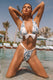 Kea | Blaue Bikini-Hose mit Porzellanmuster