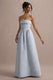 Maddalena | Puderblaues Bandeau Skater Maxikleid